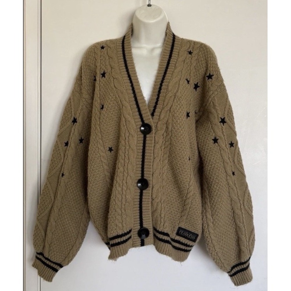 Official Taylor Swift Fearless (Taylor's Version) Cardigan XS / S Brown Black